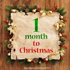 1 Month to Christmas !!!